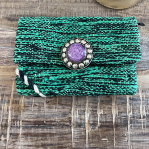 pochette kilim verte