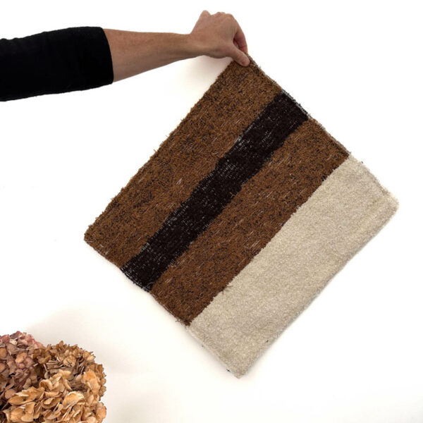 Housse de coussin  | Marron et Beige