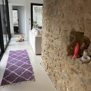 Palma | Violet et Blanc | 65 x 200