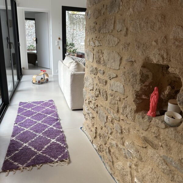 Palma | Violet et Blanc | 65 x 200