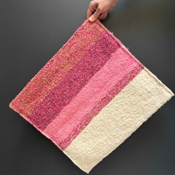 Housse de coussin | Rose et Blanc